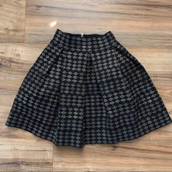 Blue Rain Dresses & Skirts - Blue Rain Black Skirt W/ Gold Francesca’s